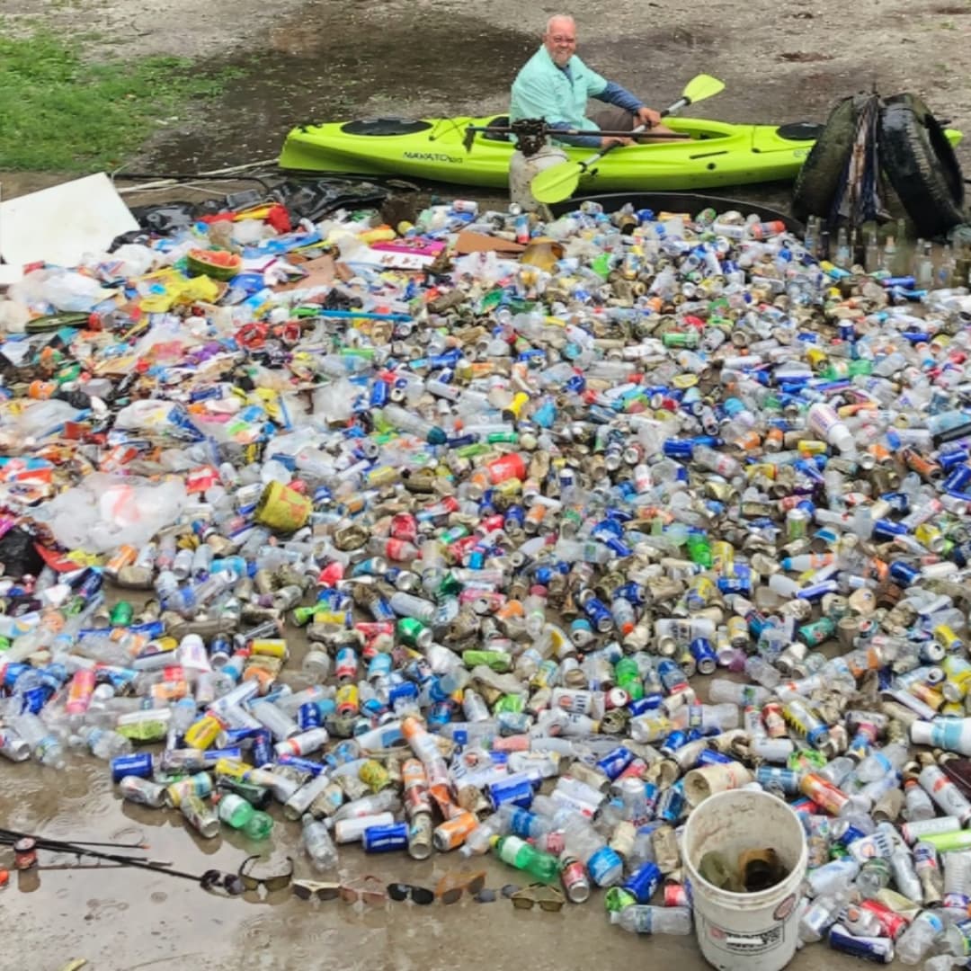 Thousand plastic bottles